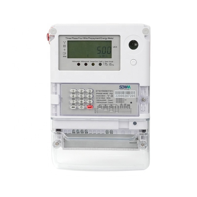 Sts Energy Password Meter 415 Smart Three Phase Pre Payment Wireless Energy Meter OEM LCD Display Long Life