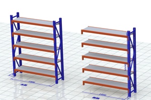 Almacén o estante doméstico ampliamente utilizado Estantes de estantería de largo alcance Sistema de estantería de almacenamiento de almacén de garaje - Product Image 3