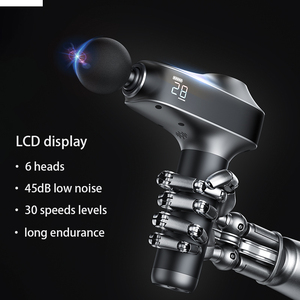 Chất lượng cao chuyên nghiệp mô sâu cơ Bộ gõ fascia massage súng 6 đầu massage có thể sạc lại Li-on Pin Type-C - Product Image 4