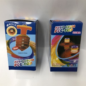 Toupie musicale électronique colorée et clignotante pour enfants de 5 à 7 ans, jouet à piles - Product Image 1