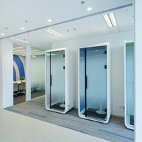 Cabina Acústica Modular Insonorizada para Reuniones de Oficina, Solución de Reducción de Ruido para Trabajo Privado en Interiores