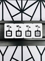 Tuiles de Mahjong Américaines en Acrylique Gravées, Art Abstrait Minimaliste Noir et Blanc, 166 Tuiles avec Jokers, Décoration Esthétique pour la Maison, Cadeau