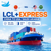 Agente de Transporte Marítimo de China a EE. UU./Arabia Saudita, LCL+Express, Servicio de Consolidación Puerta a Puerta, DDP, DDU