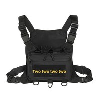 Nouvelle Sacoche Tactique de Poitrine en Polyester avec Fermeture Éclair, Ultra-légère et Résistante à l'Usure, Gilet de Sport Extérieur Tendance pour Hommes, Pochette de Course