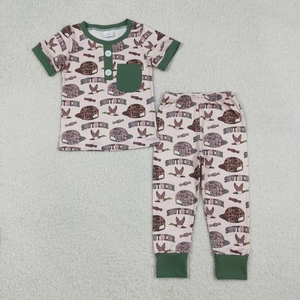 Conjunto de Pantalones Cortos Verdes para Niños con Bordado - Product Image 4