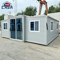 Maison Modulaire Préfabriquée Écologique à Structure en Acier Isolée, Style Ferme Extensible, Pliable, Vente Directe Usine