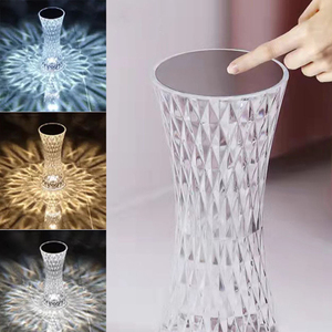 현대 럭셔리 3D 크리스탈 책상 램프 RGB 무선 장식 테이블 램프 충전식 Led 밤 빛 바 저녁 식사 침실 - Product Image 4