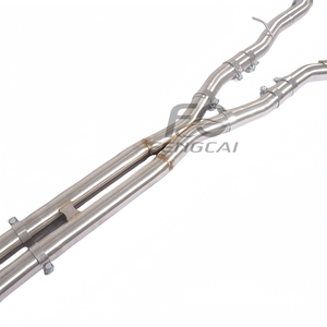 Escape trasero Cat para <span class=keywords><strong>BMW</strong></span> M5/<span class=keywords><strong>M6</strong></span> G99 LCI 4,4 T <span class=keywords><strong>2022</strong></span> + tubo de escape X silenciador de tubo con controlador y onda de sonido modificada de punta - Product Image 5
