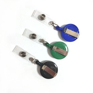 School Supplies Colorful Badge Holder Pull Reel Round YO-YO ID Card Clips for Nurse Doctor Work Student - Product Image 6