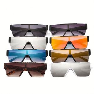 Nouvelles lunettes de soleil carrées sans monture, surdimensionnées, pour femmes et hommes, avec logo personnalisé, protection UV400, modèle 2021 - Product Image 5