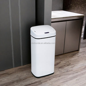 صندوق نفايات ذكي 50L 13 جالون بدون لمس إلكتروني بغطاء OEM صندوق نفايات مربع للاستخدام المنزلي-للحمام والمطبخ والمكاتب والفنادق - Product Image 6