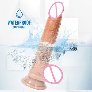 Starker Saugfuß Toiletten-Mädchen Masturbation Genuss Bester weiblicher Silikon-Dildo Riesiges realistisches Sexspielzeug für Frauen <span class=keywords><strong>Sex</strong></span>-Toys - Product Image 6