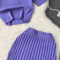 Ensemble de vêtements en tricot pour femmes WINDAY, ensembles personnalisés pour femmes, ensembles de survêtements pour femmes, ensembles 2 pièces pour femmes pour l'été
