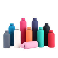 Botellas Deportivas de Metal Reutilizables con Logotipo Personalizado, Botellas de Agua con Aislamiento al Vacío de Acero Inoxidable, Termos para Beber