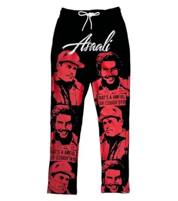 กางเกงวอร์มสีแดง