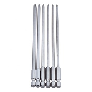 6 cái 150mm Chiều dài PH1 PH2 1/4 inch Hex Shank bit chính xác Phillips đầu tuốc nơ vít Bit - Product Image 1