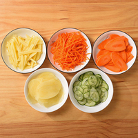 Handmatige houten keuken aardappel fruit snijder roestvrijstalen mes Koreaanse wortelsnijder mandoline groentesnijder ontpitter