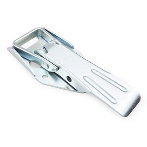 Crochet et loquet en fer galvanisé robuste A165 pour portes d'armoires avec ressort de rappel - Product Image 1