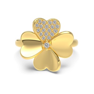 Set di Gioielli di Lusso per Donna, Anello e <span class=keywords><strong>Collana</strong></span> in Argento Sterling S925 <span class=keywords><strong>con</strong></span> Quadrifoglio, Gioielli Boutique per Fidanzamento e Matrimonio - Product Image 4