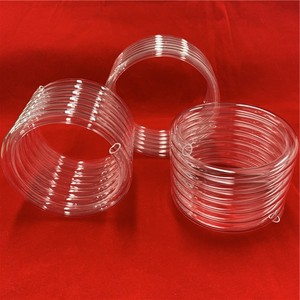 Tubo <span class=keywords><strong>de</strong></span> Cuarzo en Espiral, Tubería <span class=keywords><strong>de</strong></span> Sílice Fundida Resistente a Altas Temperaturas, para Calefacción, Alta Pureza, Tamaño Personalizado - Product Image 2