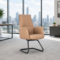 Chaises de conférence de luxe sans roue de chaise de visiteur de bureau commercial exécutif de Foshan pour le bureau de réunion