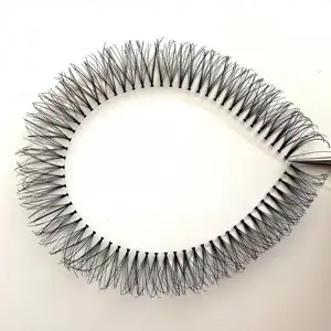 Faux cils individuels en forme de pattes de poulet, russe, faciles à poser, sans nœud, extensions préfabriquées, Fans de Volume