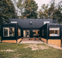 Maisons conteneurs écologiques en acier préfabriqué, bâtiments modulaires préfabriqués pour bureaux, réduction de la consommation d'énergie AC, location et revente