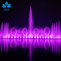 Fontaine flottante géante DEWY pour spectacle aquatique extérieur, idéale pour lacs, rivières et projets touristiques.