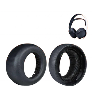 Almohadillas de repuesto para PS5 <span class=keywords><strong>Pulse</strong></span> <span class=keywords><strong>3D</strong></span> con aislamiento de ruido, espuma viscoelástica, cuero de proteína suave - Product Image 3
