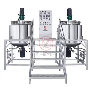 Hot Sale Agitator Mixing Tanks Shampoo Mixer And Homoginize Stainless Steel Electric Heating Liquid Mixing Tank With Agitator