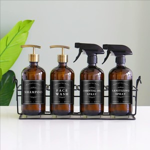 12 étiquettes en vinyle pour bouteilles de désinfectant pour les mains, adaptées aux bouteilles de désinfectant pour les mains, rangement dans la salle de bain, autocollants imperméables et résistants à l'huile - Product Image 3