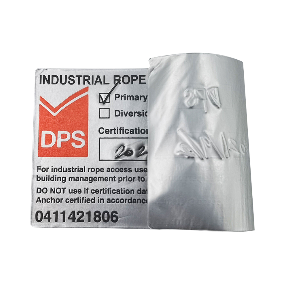 Наклейки из алюминиевой фольги с индивидуальным логотипом и текстовым номером