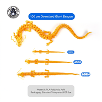 Figurine de dragon chinois imprimée en 3D, dragon articulé flexible, ornement en plastique, décoration fantastique, cadeau, décoration de bureau
