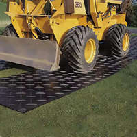 Vente directe d'usine de tapis de sol en HDPE avec logo et couleur personnalisés pour les fournisseurs de matériel de construction en gros à l'échelle mondiale