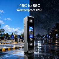Máquina de Control de Acceso Vehicular para Estacionamiento con ALPR, Pantalla LED de 304x304mm, Luz Estroboscópica Automática, Detección de Video por Bucle Terrestre