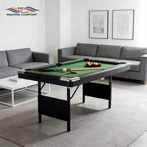 Ensemble de <span class=keywords><strong>table</strong></span> de <span class=keywords><strong>billard</strong></span> pliable S.Q.F de 6 pieds, <span class=keywords><strong>table</strong></span> de <span class=keywords><strong>billard</strong></span> portable en MDF pour l'intérieur avec accessoires, jeu de snooker à domicile - Product Image 6