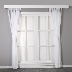 Nouvelles <span class=keywords><strong>Rideaux</strong></span> Translucides Blancs à Motif Floral Ondulé Occultant, Faciles à Nettoyer, Taille Personnalisée, pour Salon - Product Image 3