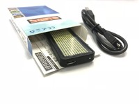 Mini pantalla LED con desplazamiento de 8 mensajes, etiqueta de nombre, insignia LED programable recargable por USB, software controlado por ordenador