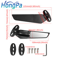 Rétroviseurs latéraux de moto, rétroviseurs latéraux réglables et rotatifs pour HONDA YAMAHA YZF R6 R1 R25 R3 R125