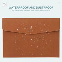 Housse pour tablette A4 en cuir PU, sac pour ordinateur, porte-documents avec fermeture à pression pour la maison, l'école et le bureau