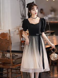 <span class=keywords><strong>Robe</strong></span> de soirée courte style français pour femmes, grande <span class=keywords><strong>taille</strong></span>, filles rondes, printemps, coupe ajustée, cache-ventre, élégante, <span class=keywords><strong>demoiselle</strong></span> <span class=keywords><strong>d</strong></span>'<span class=keywords><strong>honneur</strong></span>, quotidien - Product Image 3