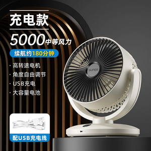 Ventilateur portable à brume d'eau pour voiture, confort optimal, moteur sans balais, batterie rechargeable, 5W, cinq vitesses, ultra-silencieux 29dB, pliable - Product Image 4