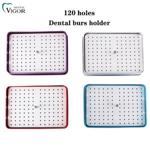 치과용 버 홀더 120홀 고압멸균 가능 알루미늄 멸균 상자 (엔도 파일 및 구강 관리 도구용) - Product Image 1