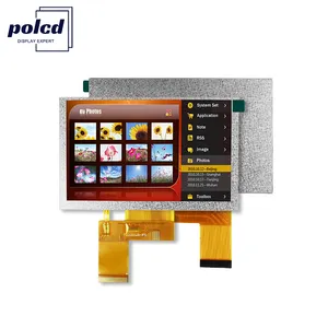 Polcd Pantalla LCD de 5 pulgadas 800x480 IPS Todos los ángulos de visión Interfaz RGB Módulo TFT LCD de 5,0 pulgadas