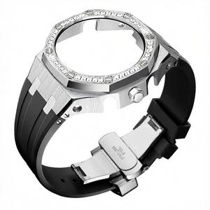 Kit de modification Lionorm Ga2100, boîtier en acier inoxydable de qualité supérieure avec bracelet en silicone pour <span class=keywords><strong>Casio</strong></span> G Shock <span class=keywords><strong>Ga</strong></span> <span class=keywords><strong>2110</strong></span> - Product Image 2