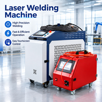 Machine de soudage laser à fibre portative 1500W 4-en-1 refroidie par eau pour l'assemblage de supports métalliques et la signalétique publicitaire