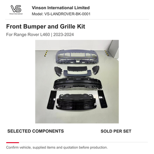 Kit de actualización de parachoques delantero y parrilla para Land Rover Range Rover L460 2023-2024, selección de parrilla negra estilo SV - Product Image 1