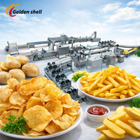 Línea de Producción de Papas Fritas Congeladas en Oferta, Máquina Semiautomática para Papas Fritas, Equipo de Producción de Papas Fritas de Fábrica