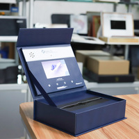 Boîtes-cadeaux vidéo LCD conçues sur mesure 5 pouces 7 pouces 10.1 pouces Boîtes d'affichage en papier pliables pour le marketing