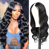 Perruques sans colle à ondulations naturelles en cheveux vietnamiens bruts doublement étirés, perruques de luxe originales en cheveux humains vietnamiens bruts pour femmes noires